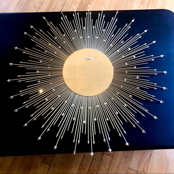 35" Glamorous Large Gold Sunburst Mirror Decorative Wall Mirror Home Decor - Picture 10 of 11